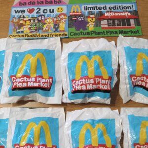 McDonalds Adult Happy Meal Cactus Plant Flea Market Set / 70 pcs